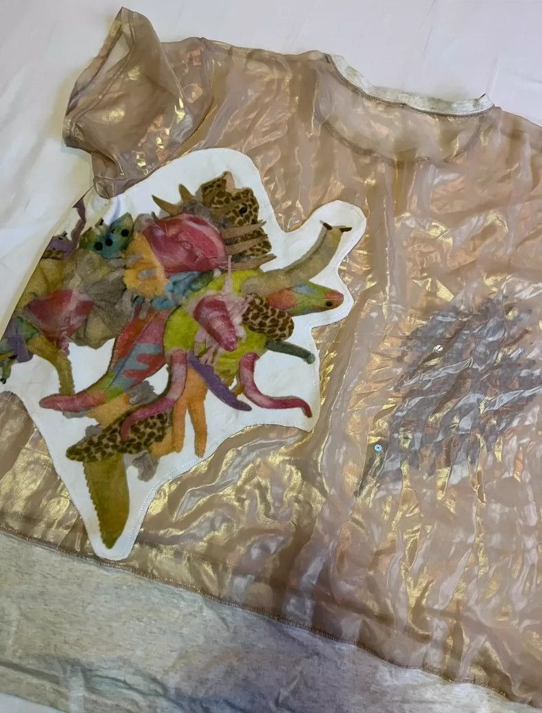 Yohji Yamamoto Net Mesh T-Shirt with Embroidery and Sequins Size XL / US 12-14 / IT 48-50 - 7 Thumbnail