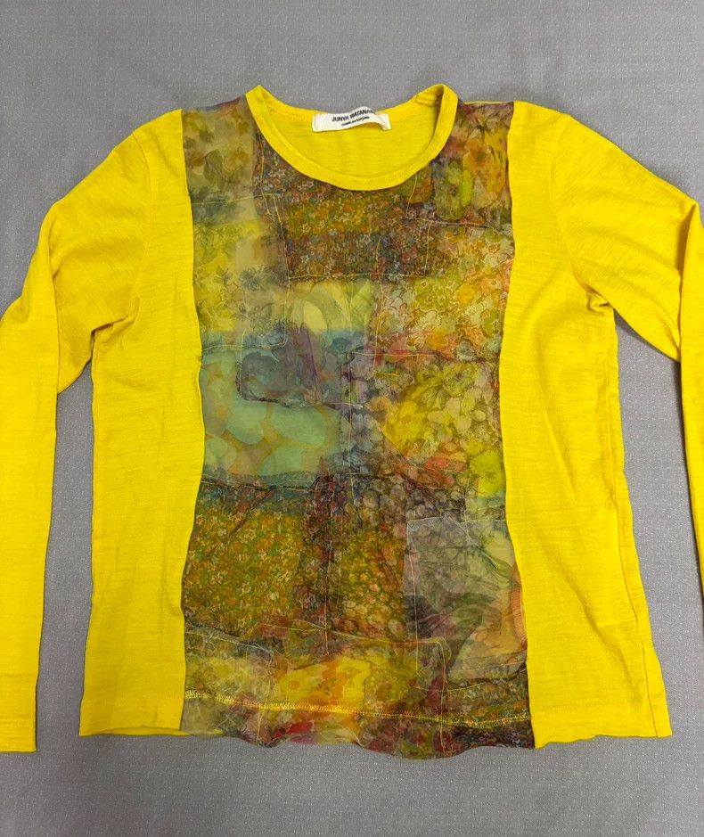 Junya Watanabe Vintage Floral Long Sleeve T-Shirt Top Size S / US 4 / IT 40 - 3 Thumbnail