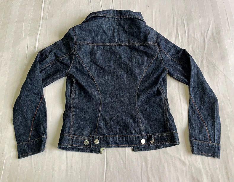 Walter Van Beirendonck Walter Van Beirendonck Denim Jacket with Orange Accents Size M / US 6-8 / IT 42-44 - 2 Thumbnail