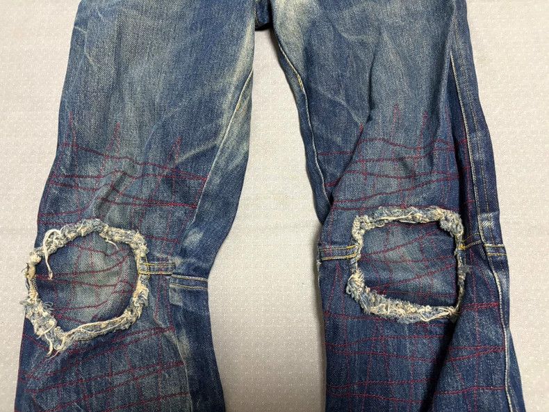 Yohji Yamamoto Vintage Christopher Nemeth Half-Moon Denim Pants Size 28" / US 6 / IT 42 - 5 Thumbnail