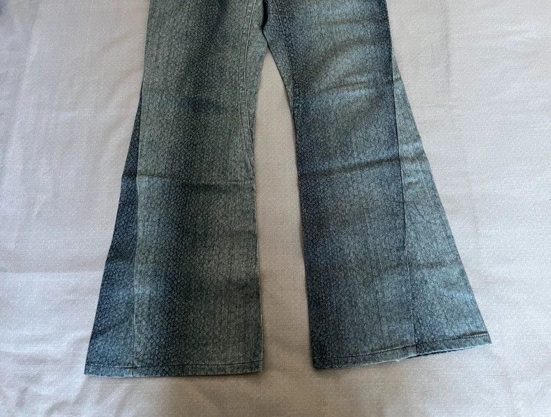 Yohji Yamamoto Vintage Tornado Mart Denim Pants with Snake Print Size 28" / US 6 / IT 42 - 3 Thumbnail