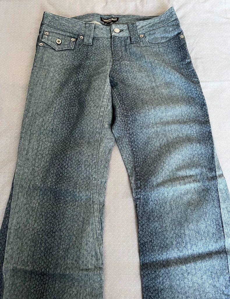 Yohji Yamamoto Vintage Tornado Mart Denim Pants with Snake Print Size 28" / US 6 / IT 42 - 4 Thumbnail