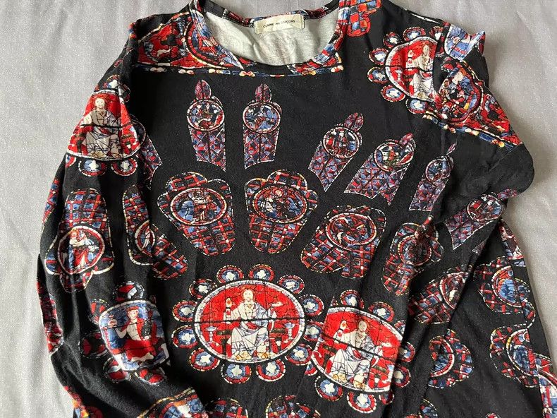 Comme des Garcons Comme des Garçons Printed Long Sleeve T-Shirt Size ONE SIZE - 4 Thumbnail