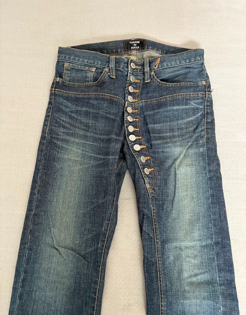 Yohji Yamamoto Vintage Cabane de Zucca Denim Pants Size 30" / US 8 / IT 44 - 5 Thumbnail