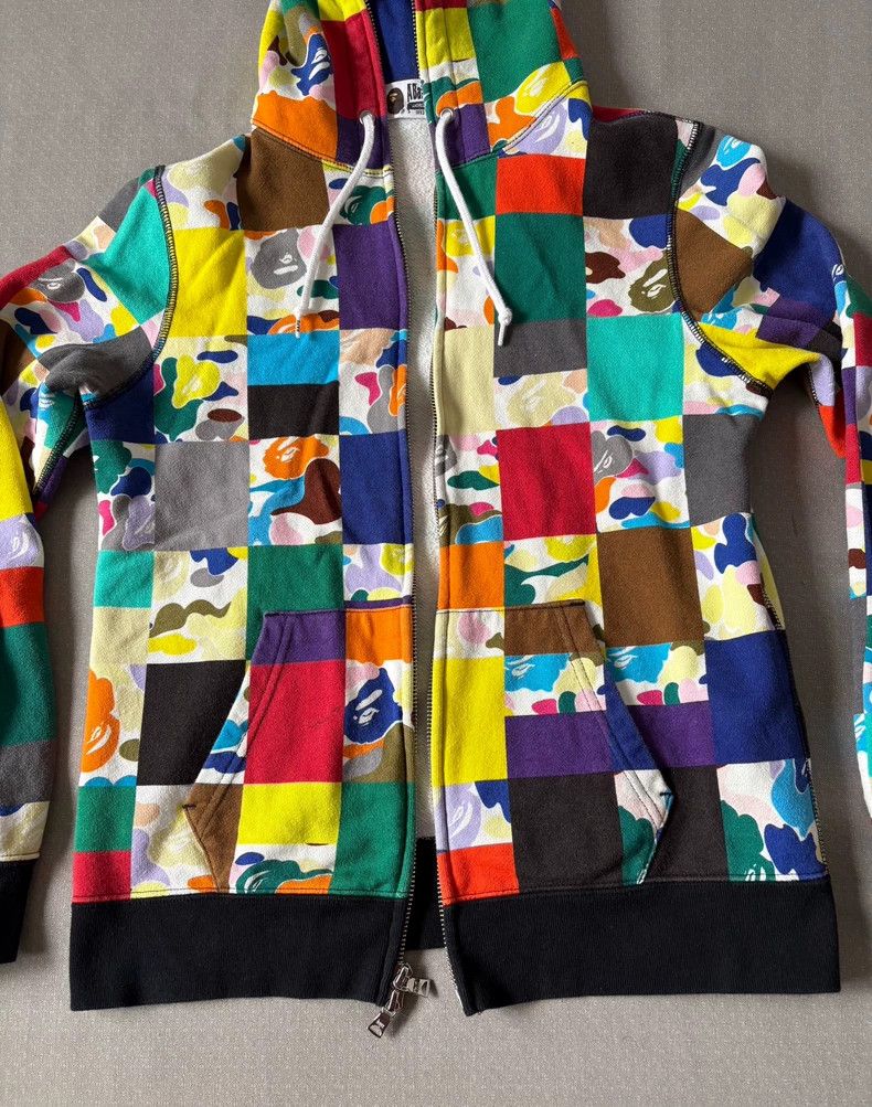 Bape BAPE Camouflage Patchwork Hoodie Jacket Size S / US 4 / IT 40 - 3 Thumbnail
