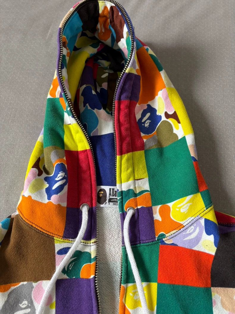 Bape BAPE Camouflage Patchwork Hoodie Jacket Size S / US 4 / IT 40 - 5 Thumbnail