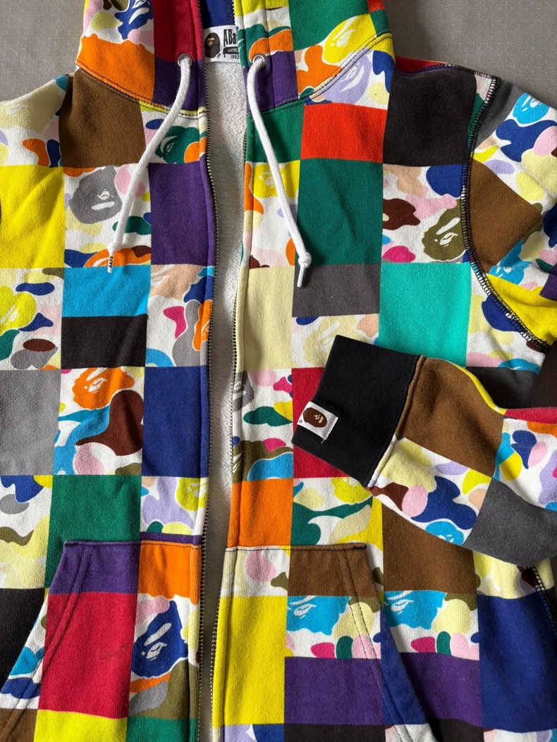 Bape BAPE Camouflage Patchwork Hoodie Jacket Size S / US 4 / IT 40 - 4 Thumbnail