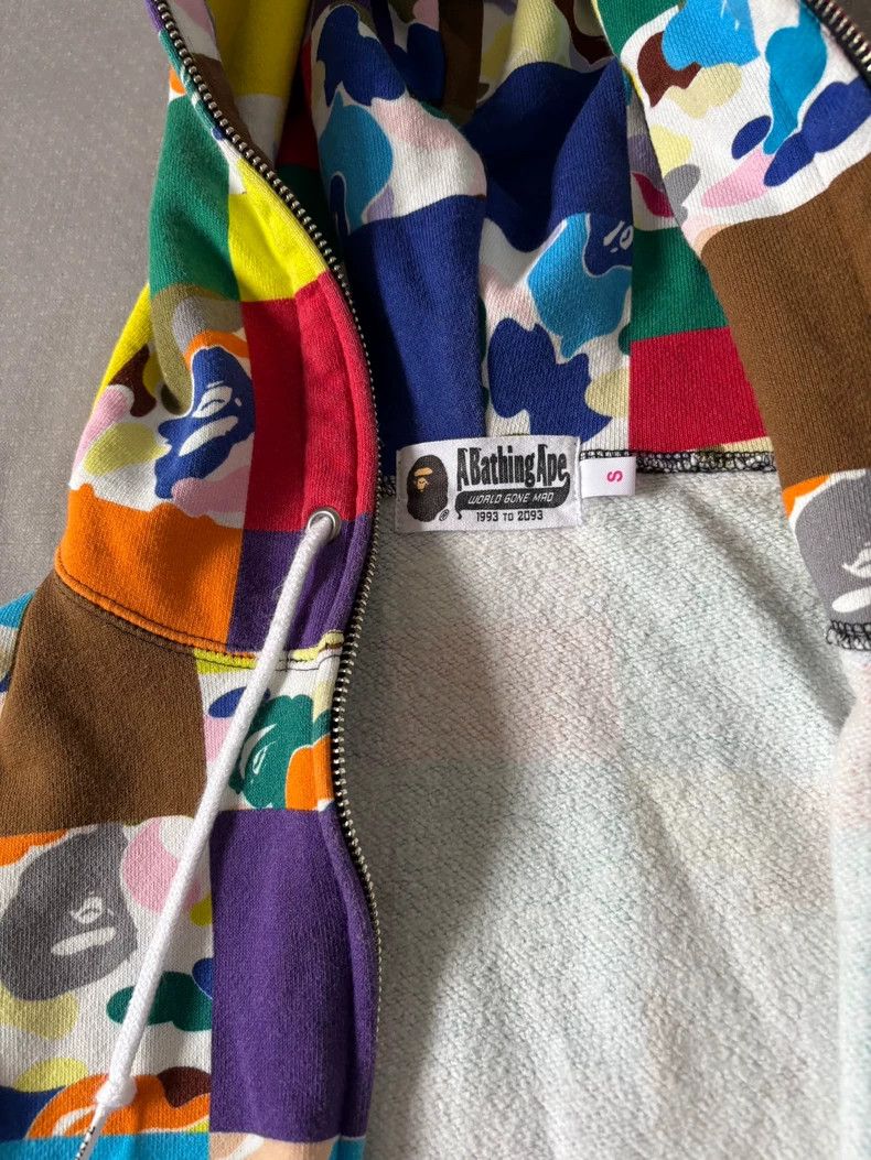 Bape BAPE Camouflage Patchwork Hoodie Jacket Size S / US 4 / IT 40 - 6 Thumbnail