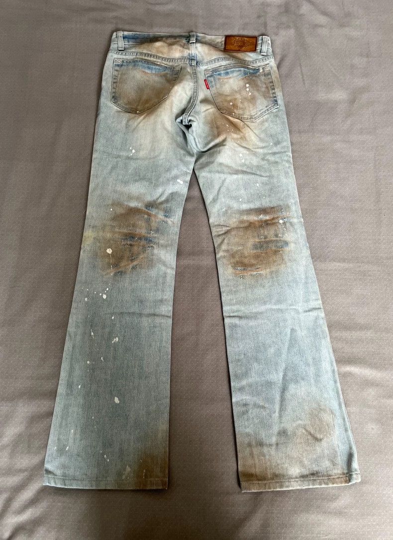 Yohji Yamamoto Vintage Tornado Mart Distressed Denim Pants Size 30" / US 8 / IT 44 - 5 Thumbnail