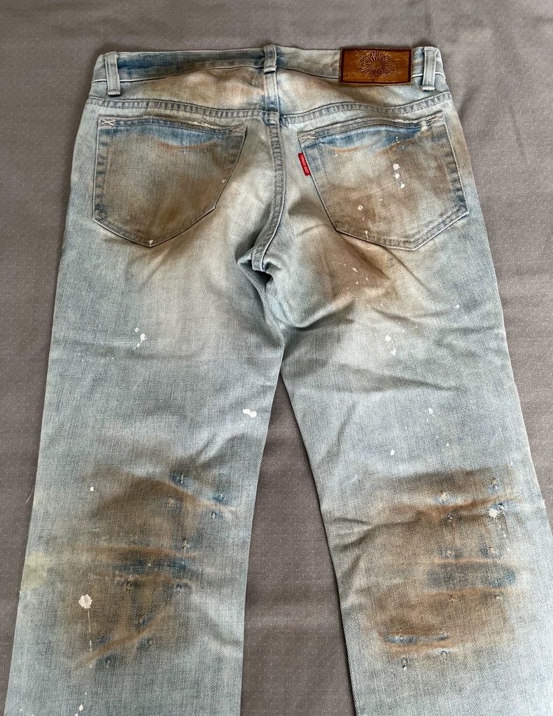 Yohji Yamamoto Vintage Tornado Mart Distressed Denim Pants Size 30" / US 8 / IT 44 - 6 Thumbnail