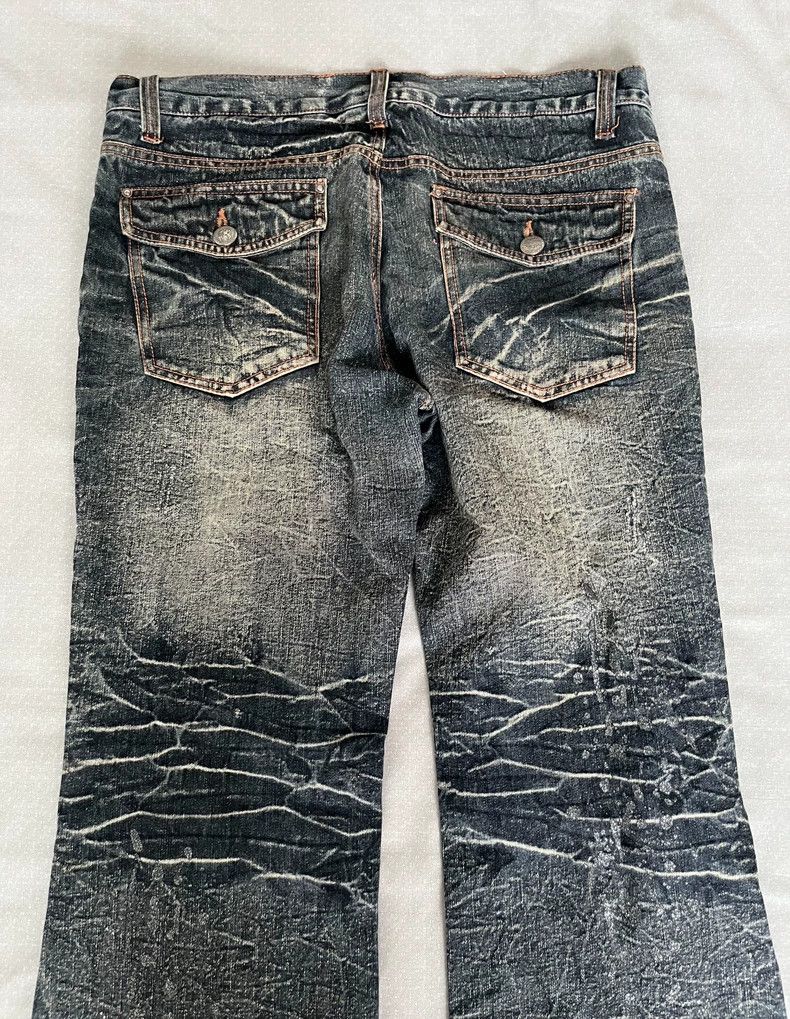 Yohji Yamamoto Vintage Distressed Denim Jeans with Unique Details Size 34" / US 12 / IT 48 - 6 Thumbnail