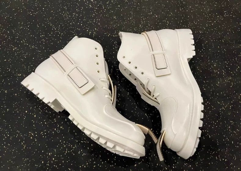 Takahiromiyashita The Soloist. Soloist X John Moore White Deconstructed Boots Size US 7 / IT 37 - 5 Thumbnail