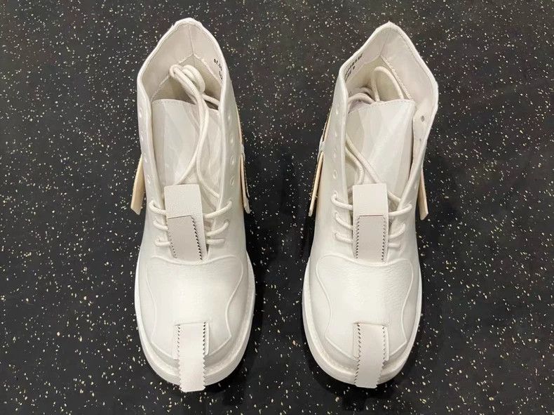 Takahiromiyashita The Soloist. Soloist X John Moore White Deconstructed Boots Size US 7 / IT 37 - 4 Thumbnail