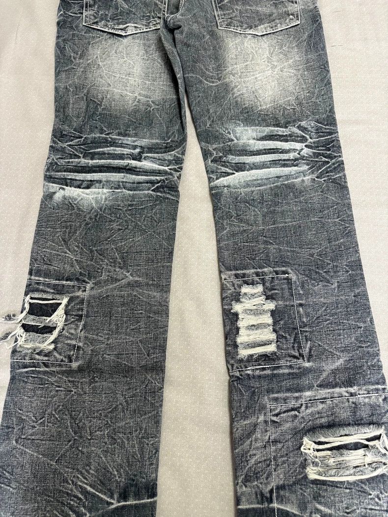 Yohji Yamamoto Vintage Distressed Denim Jeans with Patches Size 34" / US 12 / IT 48 - 4 Thumbnail