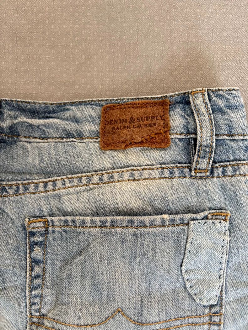 Ralph Lauren Vintage Patchwork Denim Flared Pants Size 28" / US 6 / IT 42 - 9 Thumbnail
