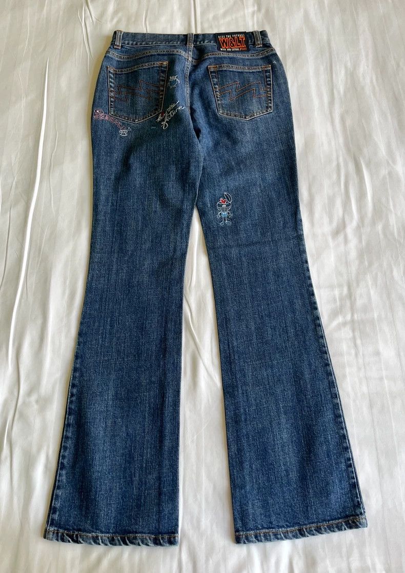 Walter Van Beirendonck Vintage Walter Van Beirendonck Embroidered Jeans Size 26" / US 2 / IT 38 - 2 Thumbnail