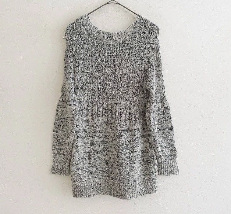 Yohji Yamamoto Vintage Gray Knitted Sweater with Unique Design Size M / US 6-8 / IT 42-44 - 2 Thumbnail