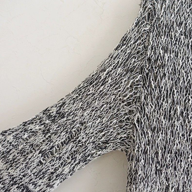 Yohji Yamamoto Vintage Gray Knitted Sweater with Unique Design Size M / US 6-8 / IT 42-44 - 3 Thumbnail