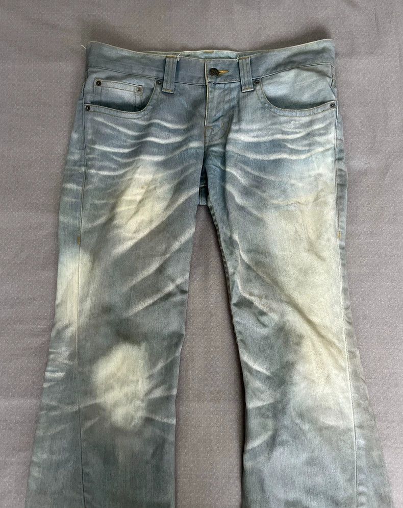 Yohji Yamamoto Vintage Tornado Mart Faded Denim Jeans Size 30" / US 8 / IT 44 - 2 Thumbnail