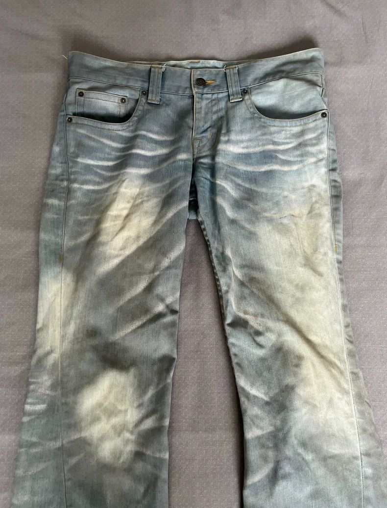 Yohji Yamamoto Vintage Tornado Mart Faded Denim Jeans Size 30" / US 8 / IT 44 - 3 Thumbnail