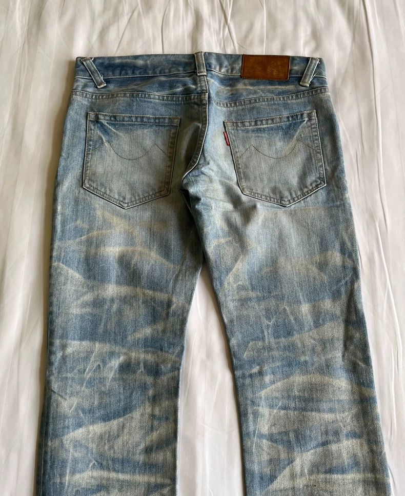 Yohji Yamamoto Vintage Painted Denim Pants with Faded Effect Size 29" - 7 Thumbnail