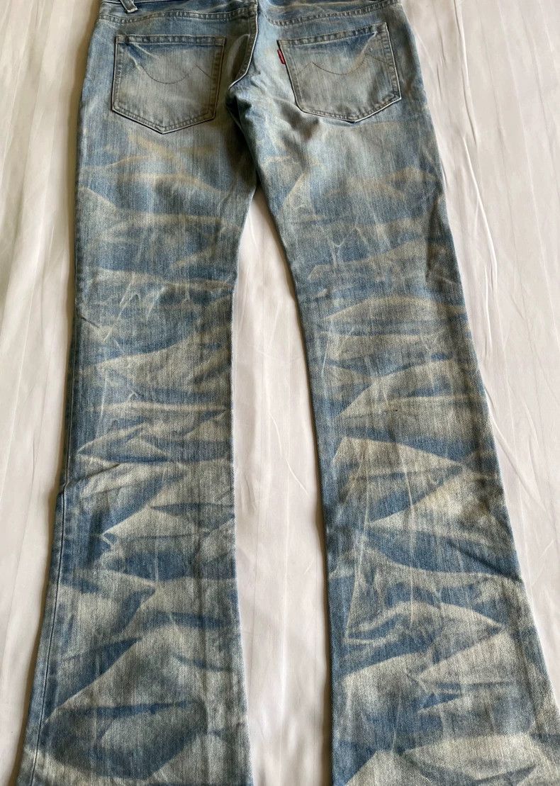 Yohji Yamamoto Vintage Painted Denim Pants with Faded Effect Size 29" - 8 Thumbnail