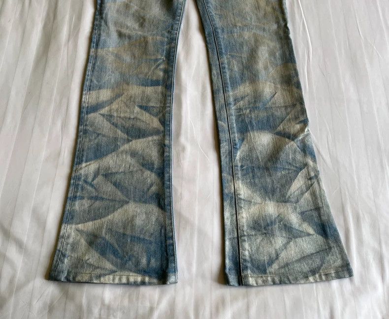 Yohji Yamamoto Vintage Painted Denim Pants with Faded Effect Size 29" - 4 Thumbnail