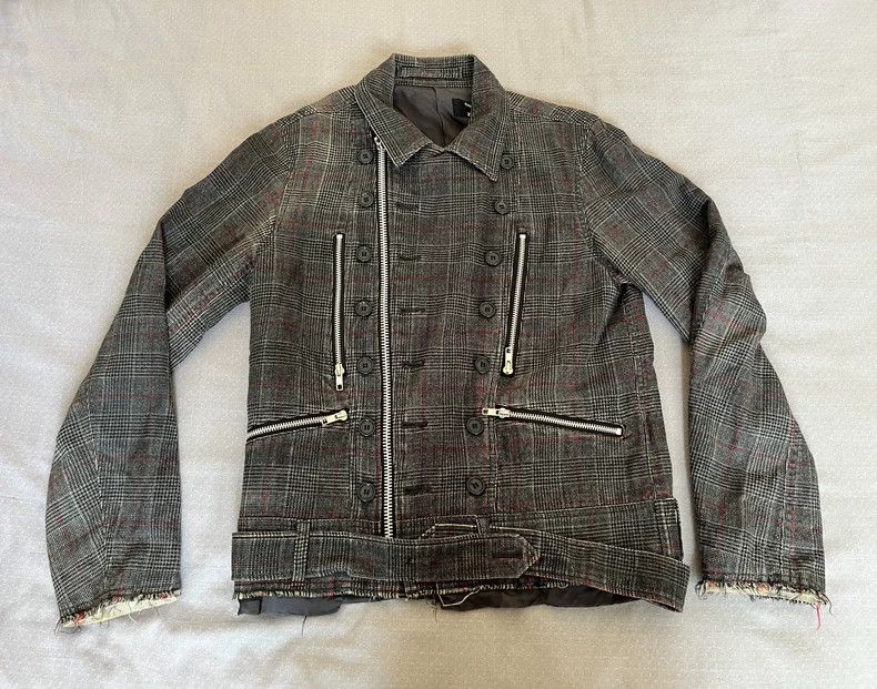 Comme des Garcons Vintage Check Pattern Zipper Jacket Size M / US 6-8 / IT 42-44 - 2 Thumbnail