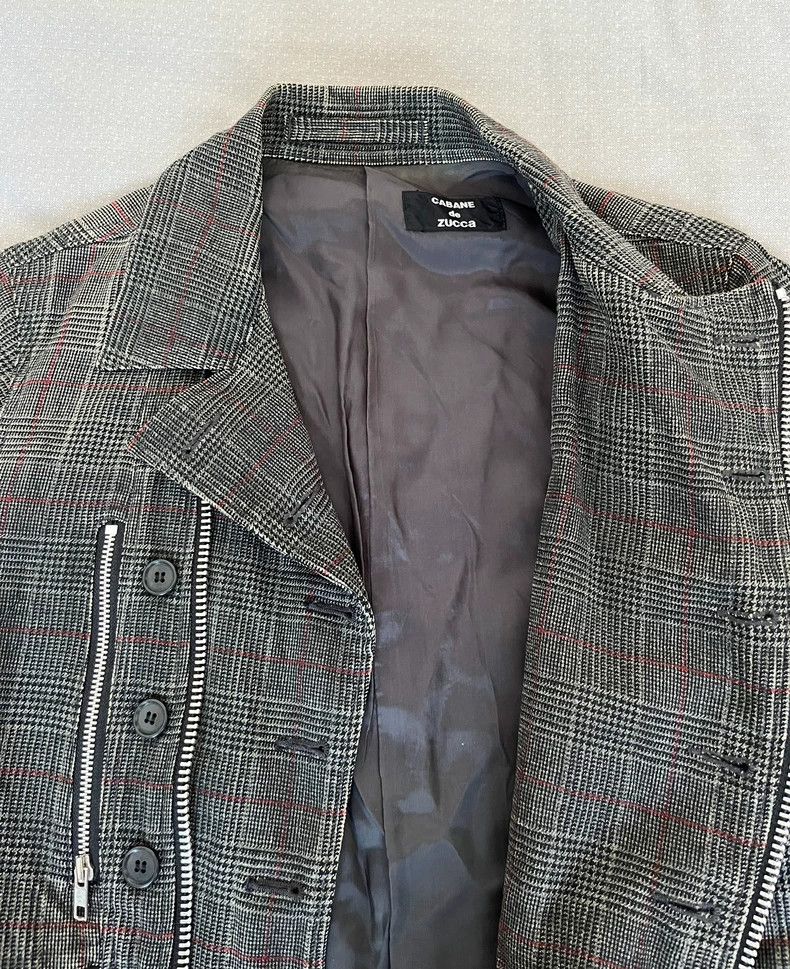 Comme des Garcons Vintage Check Pattern Zipper Jacket Size M / US 6-8 / IT 42-44 - 7 Thumbnail