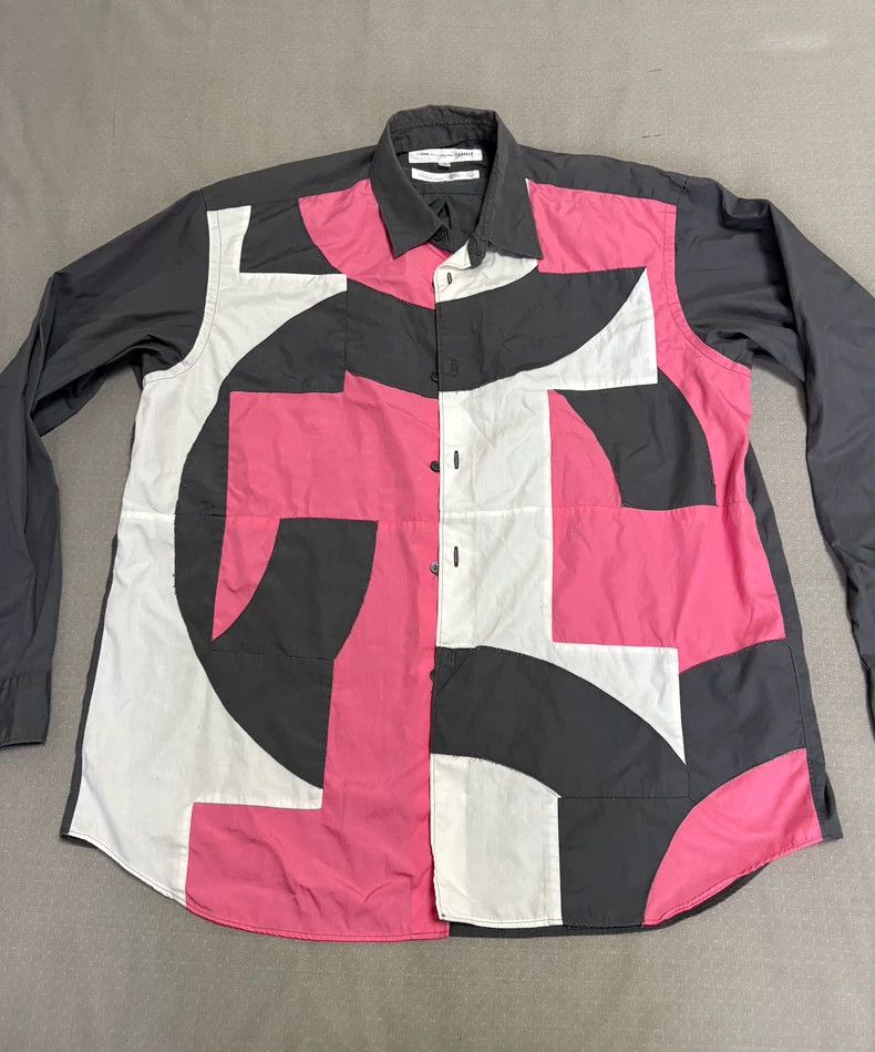 Comme des Garcons Unique Comme des Garçons Color Block Shirt Size M / US 6-8 / IT 42-44 - 2 Thumbnail