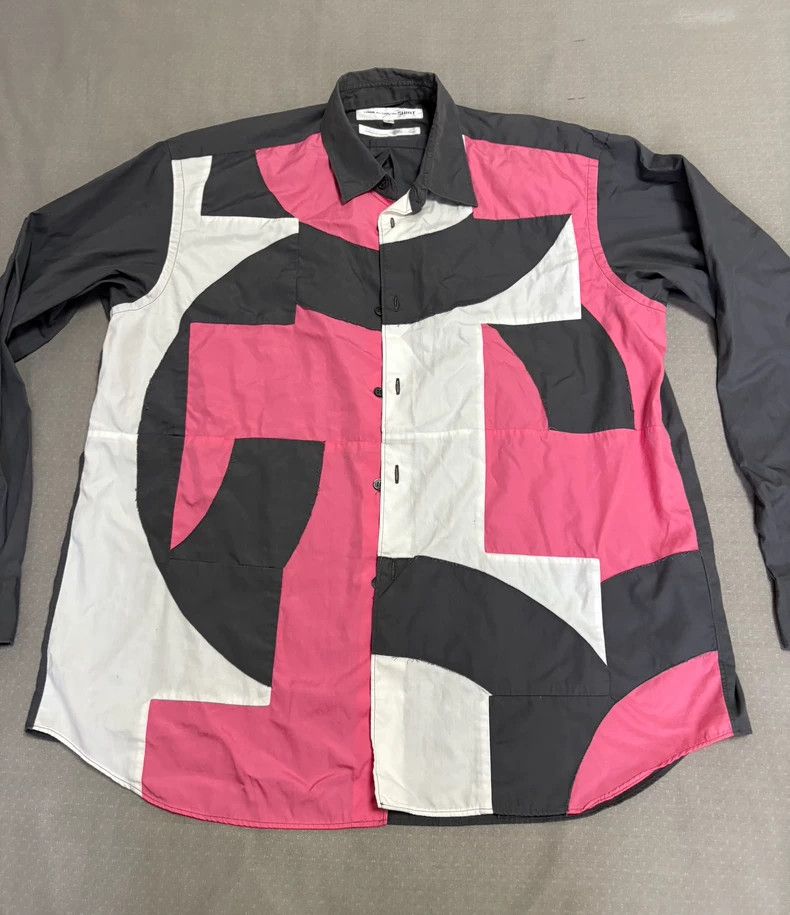 Comme des Garcons Unique Comme des Garçons Color Block Shirt Size M / US 6-8 / IT 42-44 - 4 Thumbnail