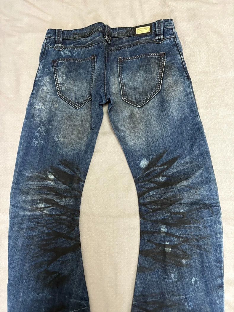 Yohji Yamamoto Vintage Buffalo Bobs Distressed Denim Pants Size 28" / US 6 / IT 42 - 6 Thumbnail