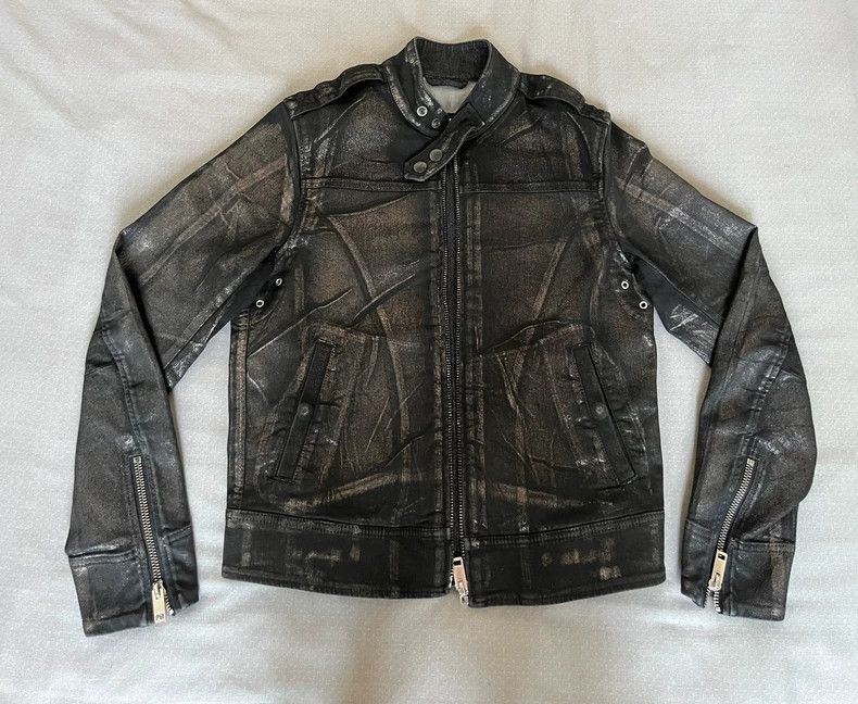 Diesel DIESEL Vintage Painted Leather Jacket Size M / US 6-8 / IT 42-44 - 7 Thumbnail