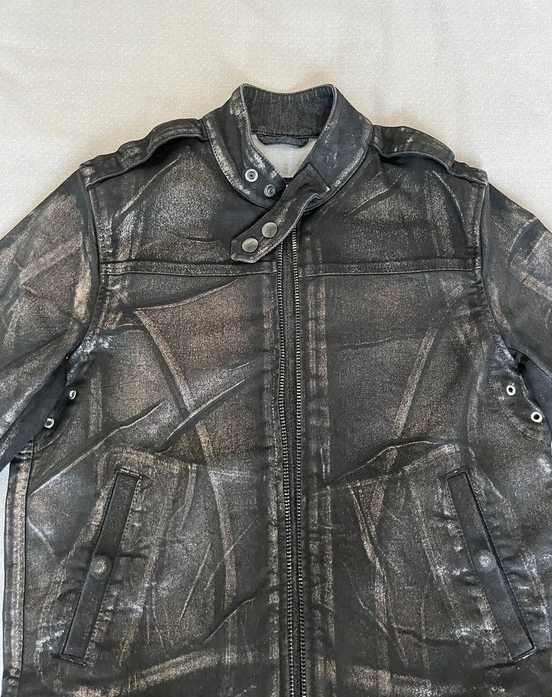Diesel DIESEL Vintage Painted Leather Jacket Size M / US 6-8 / IT 42-44 - 4 Thumbnail