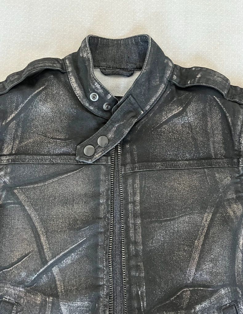 Diesel DIESEL Vintage Painted Leather Jacket Size M / US 6-8 / IT 42-44 - 6 Thumbnail