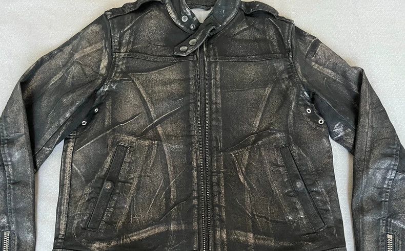 Diesel DIESEL Vintage Painted Leather Jacket Size M / US 6-8 / IT 42-44 - 9 Thumbnail