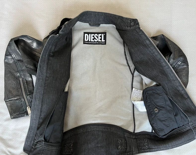 Diesel DIESEL Vintage Painted Leather Jacket Size M / US 6-8 / IT 42-44 - 3 Thumbnail