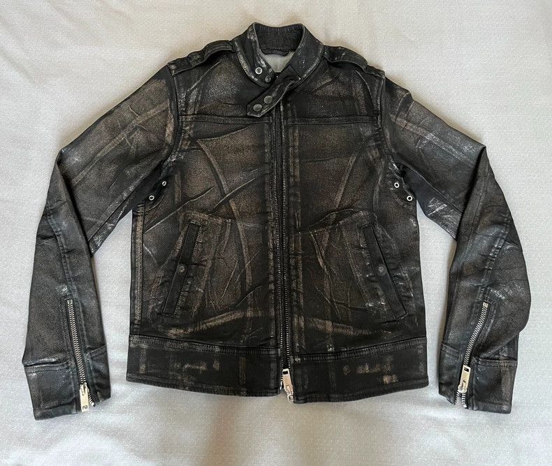 Diesel DIESEL Vintage Painted Leather Jacket Size M / US 6-8 / IT 42-44 - 8 Thumbnail