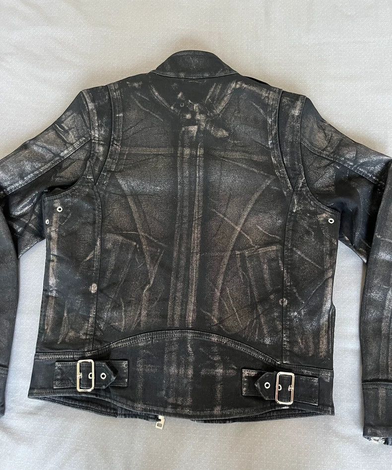Diesel DIESEL Vintage Painted Leather Jacket Size M / US 6-8 / IT 42-44 - 5 Thumbnail