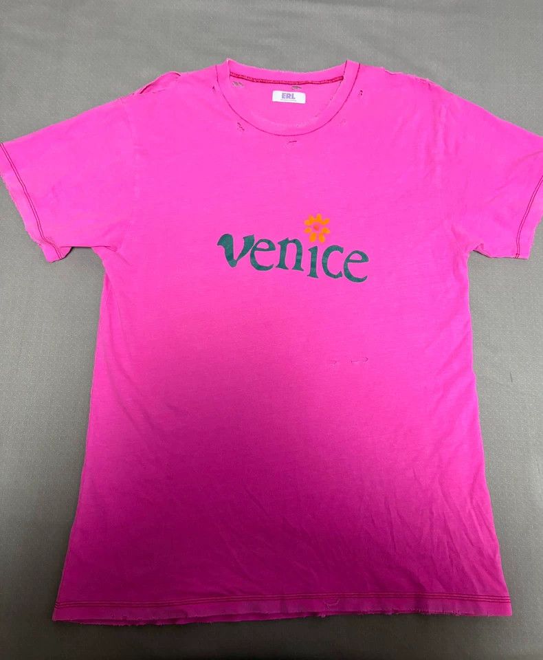 ERL ERL Pink Vintage Short Sleeve T-Shirt Size M / US 6-8 / IT 42-44 - 2 Thumbnail