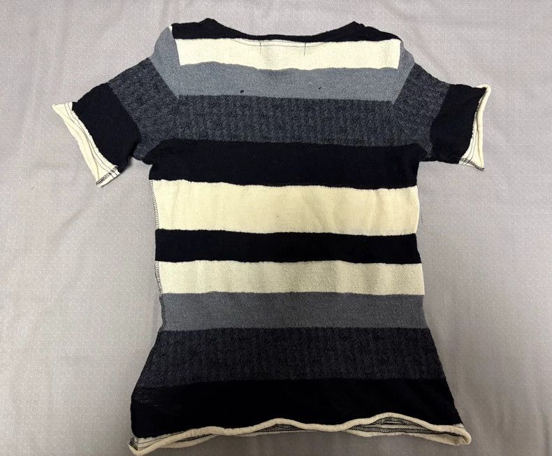 Junya Watanabe Junya Watanabe Vintage Striped Knit Short Sleeve Size M / US 6-8 / IT 42-44 - 7 Thumbnail