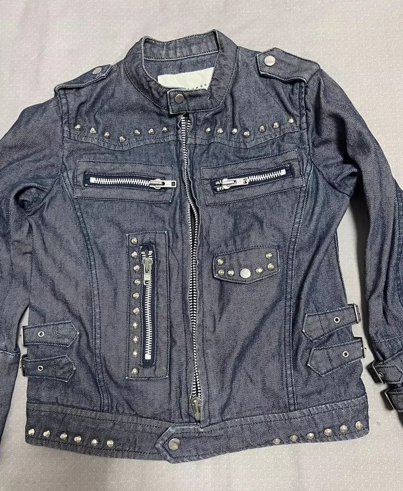 Yohji Yamamoto Vintage Studded Denim Jacket Outerwear Size M / US 6-8 / IT 42-44 - 4 Thumbnail