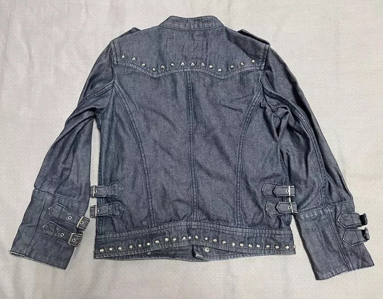 Yohji Yamamoto Vintage Studded Denim Jacket Outerwear Size M / US 6-8 / IT 42-44 - 6 Thumbnail