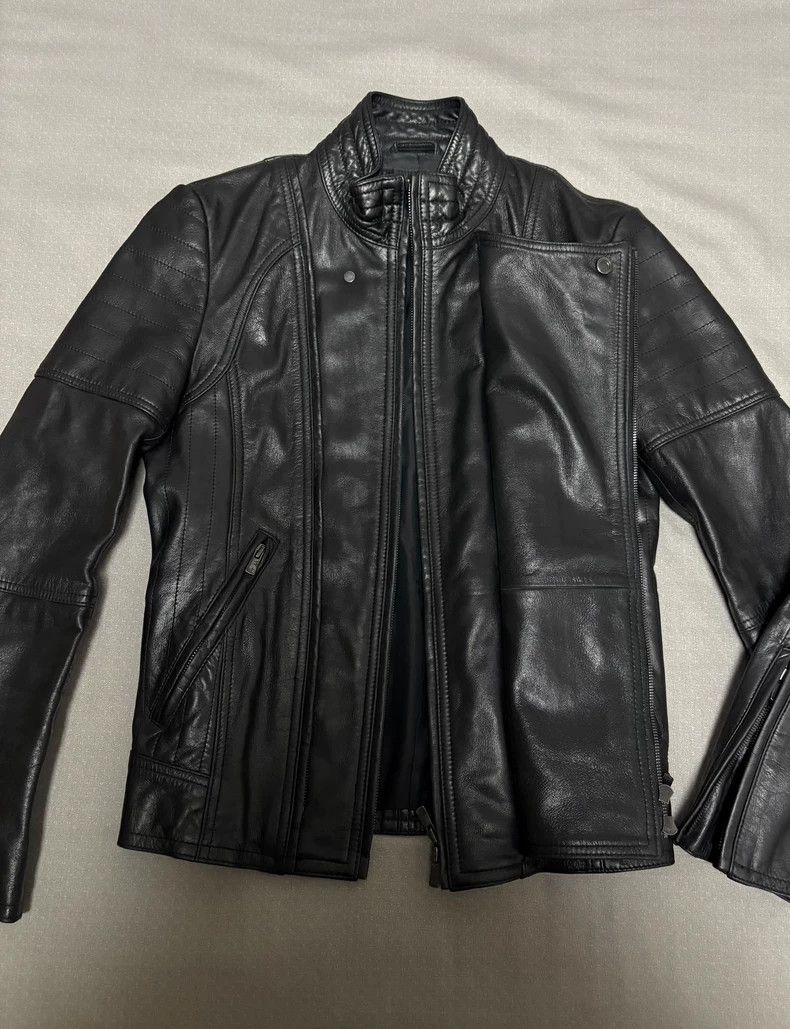 Yohji Yamamoto Vintage Black Leather Jacket with Unique Design Size M / US 6-8 / IT 42-44 - 4 Thumbnail