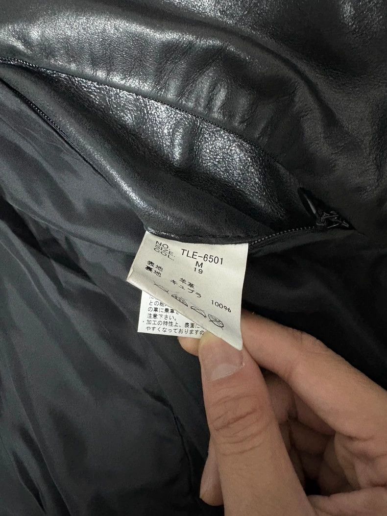 Yohji Yamamoto Vintage Black Leather Jacket with Unique Design Size M / US 6-8 / IT 42-44 - 6 Thumbnail