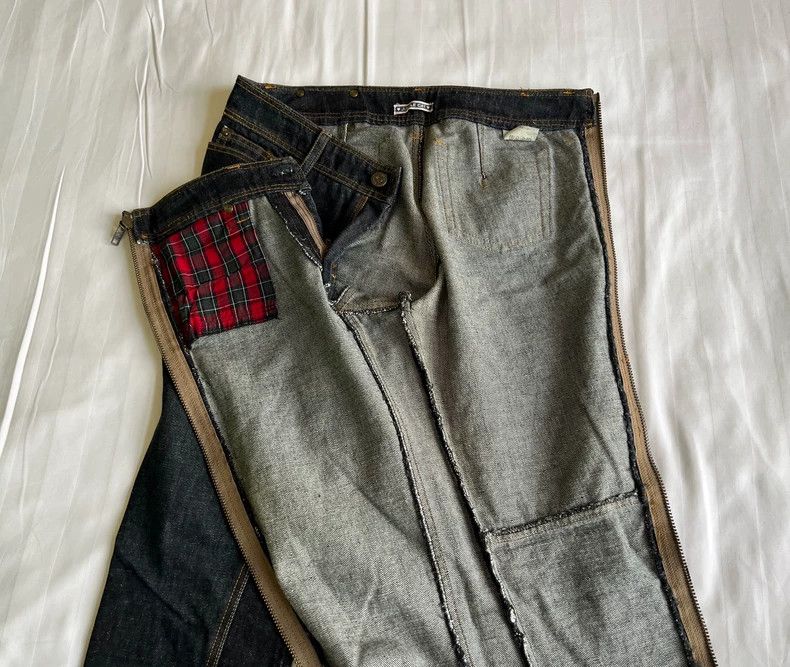 Yohji Yamamoto Vintage Deconstructed Zipper Jeans with Removable Legs Size 28" / US 6 / IT 42 - 6 Thumbnail
