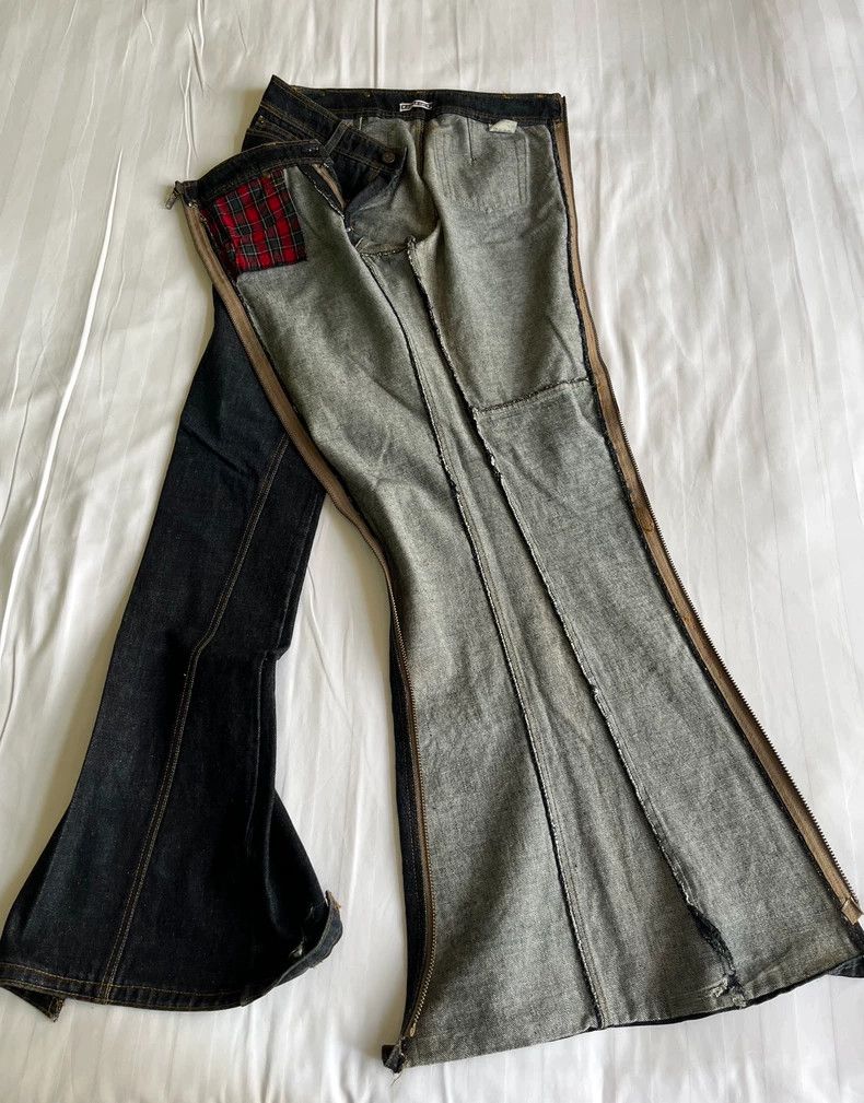 Yohji Yamamoto Vintage Deconstructed Zipper Jeans with Removable Legs Size 28" / US 6 / IT 42 - 5 Thumbnail