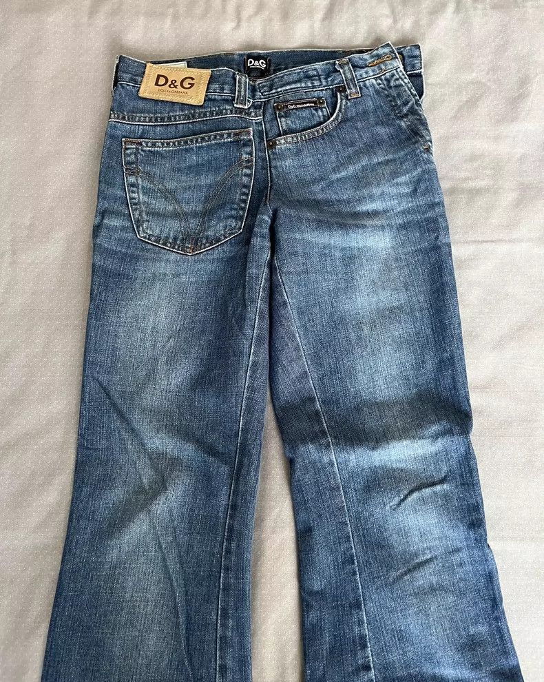 Dolce & Gabbana Dolce&Gabbana Deconstructed Denim Pants Size 26" / US 2 / IT 38 - 2 Thumbnail