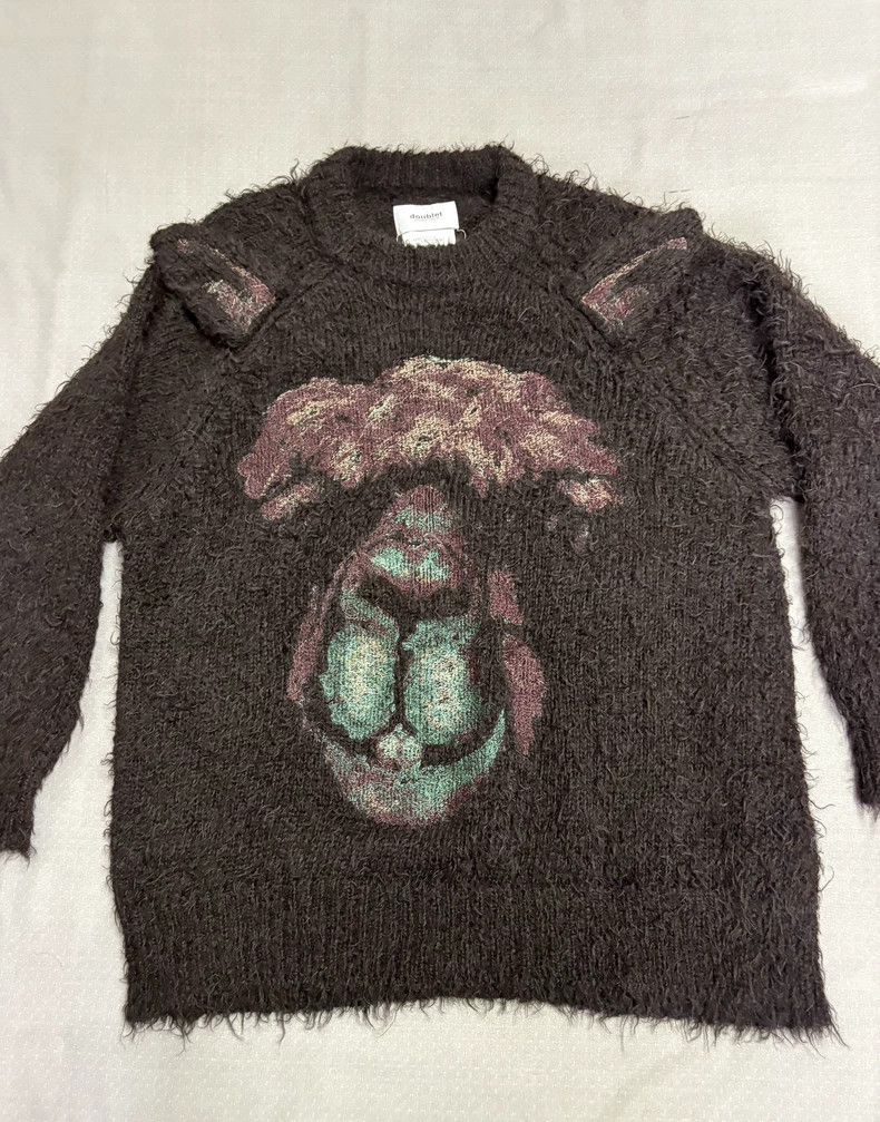 Doublet Cute Alpaca Embroidered Knit Sweater Size S / US 4 / IT 40 - 3 Thumbnail