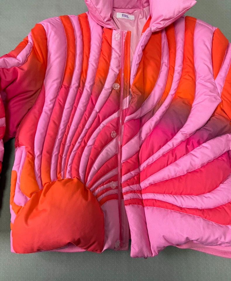 Y's Colorful Puffer Jacket with Unique Design Size L / US 10 / IT 46 - 3 Thumbnail